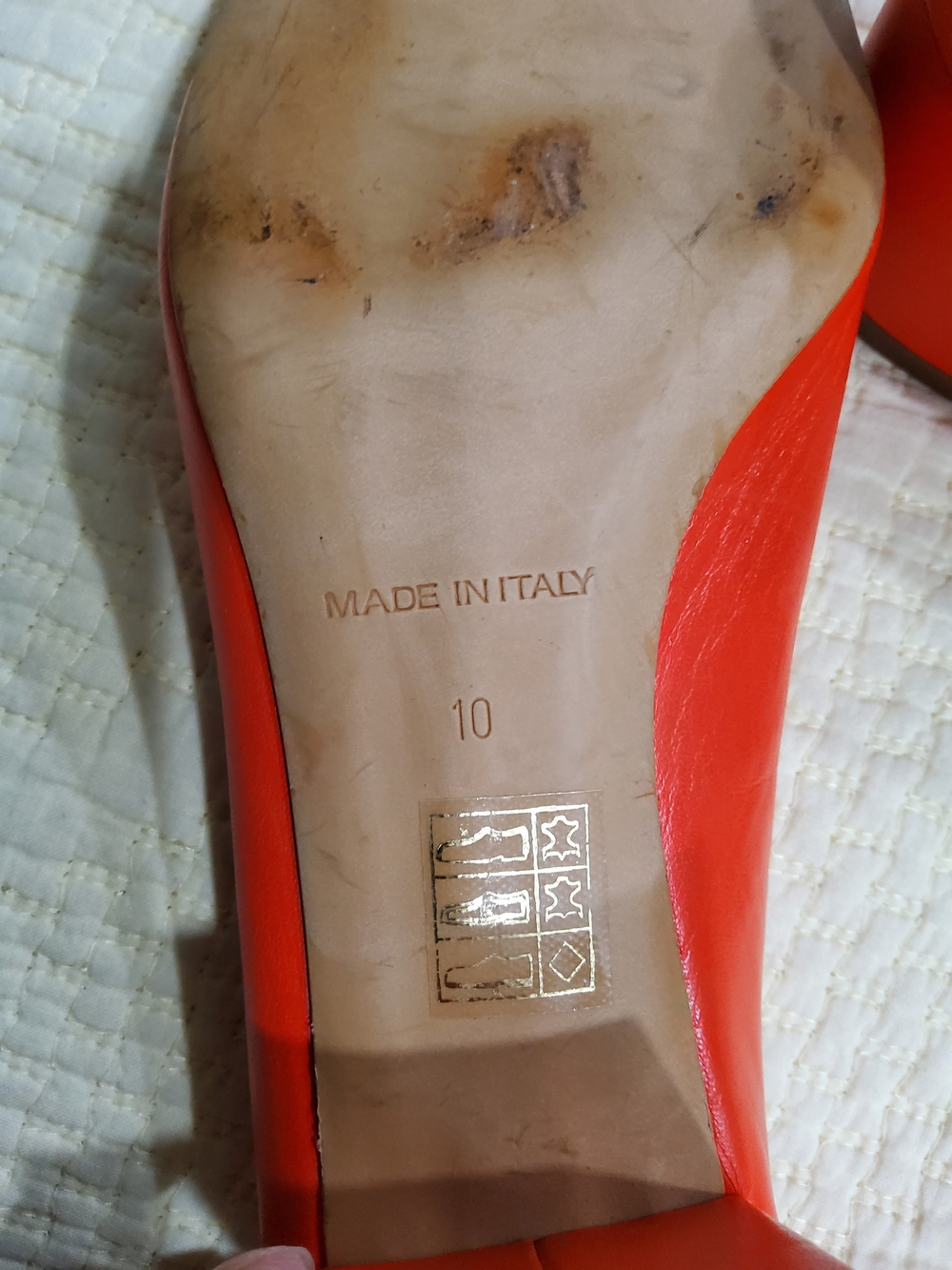 Everlane Day Heel In Red Size 10 - Picture 10 of 10